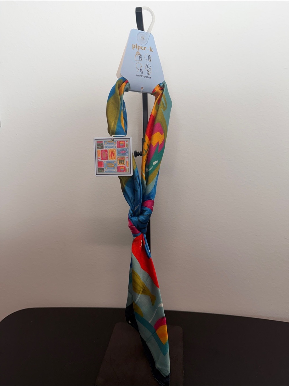 Piper K | Bold Colorful Whimsical Sardine Scarf